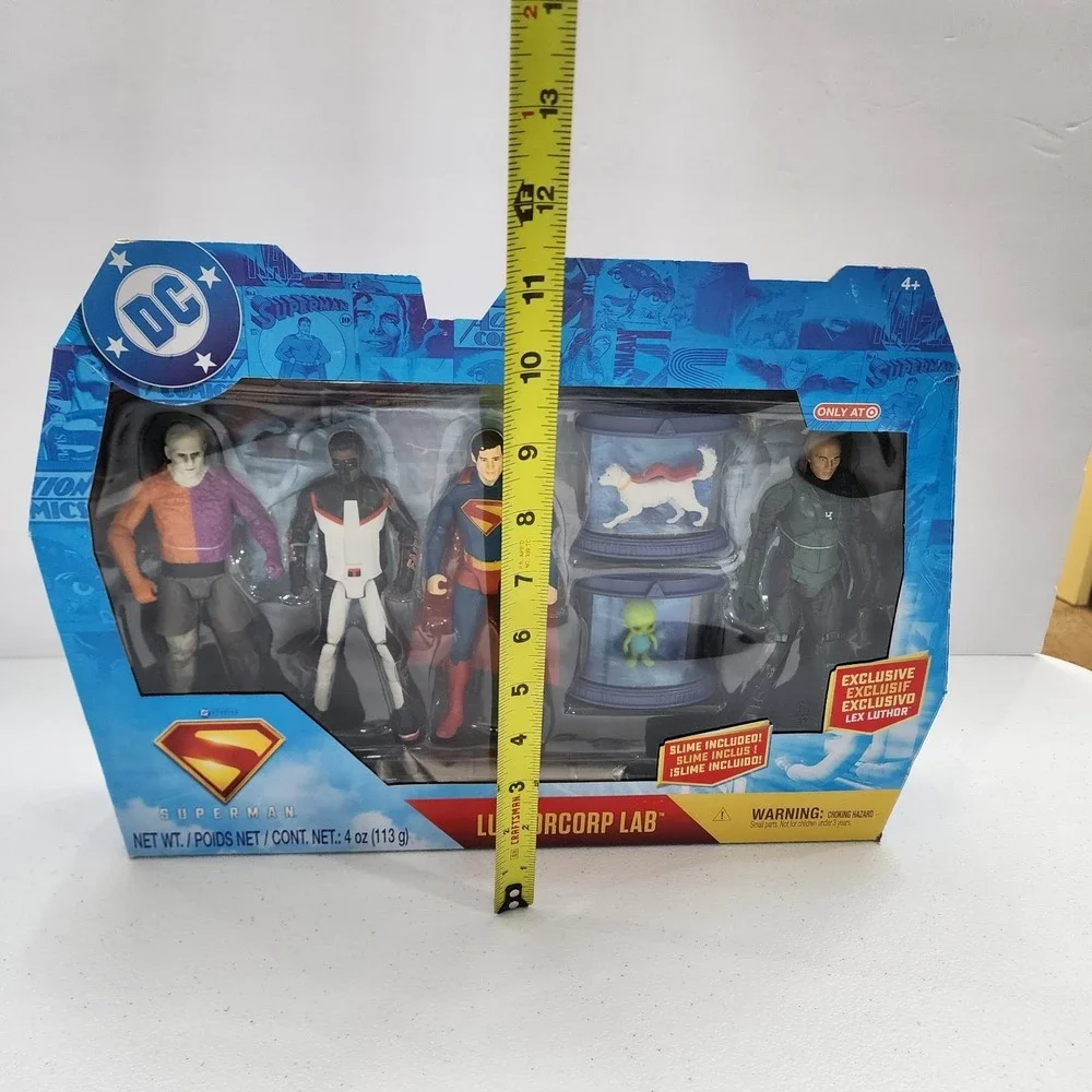 Spin Master 4 Pack DC Comics SUPERMAN  Luthorcorp Lab Action Figure Discontinued